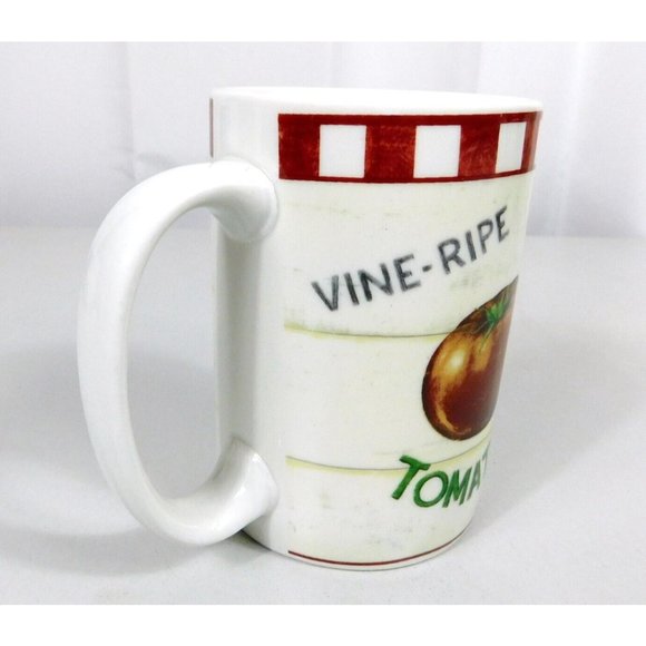 Home Trends Farm Fresh Vine Ripe Tomatoes Coffee Mug Stoneware Discontinued - Picture 7 of 9